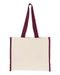 Q-Tees - 14L Tote with Contrast-Color Handles - Q1100