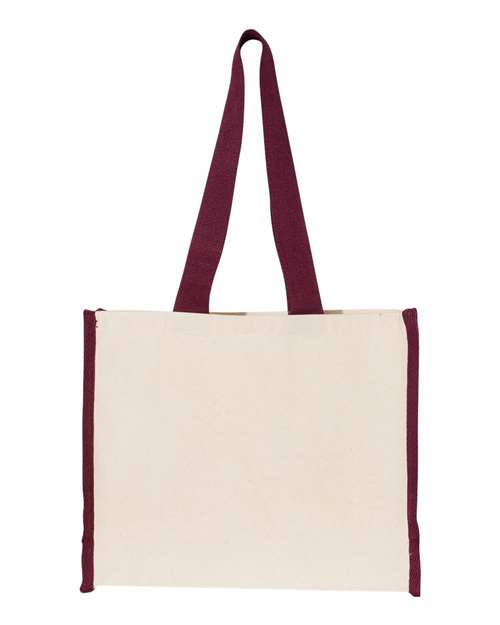 Q-Tees - 14L Tote with Contrast-Color Handles - Q1100