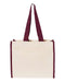 Q-Tees - 14L Tote with Contrast-Color Handles - Q1100