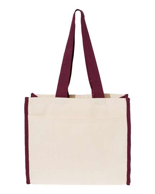 Q-Tees - 14L Tote with Contrast-Color Handles - Q1100