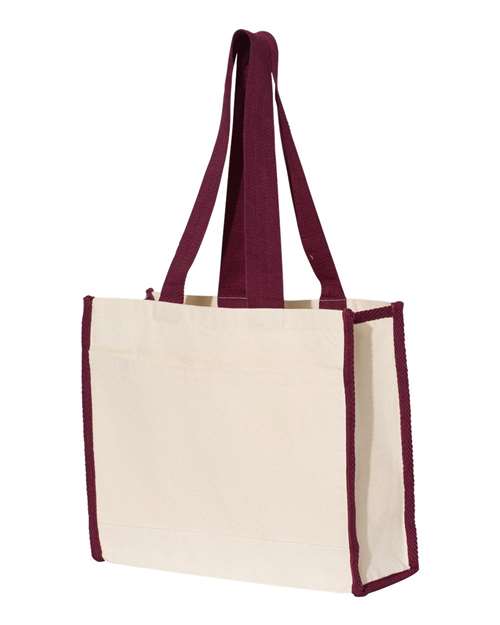 Q-Tees - 14L Tote with Contrast-Color Handles - Q1100