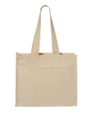 Q-Tees - 14L Tote with Contrast-Color Handles - Q1100