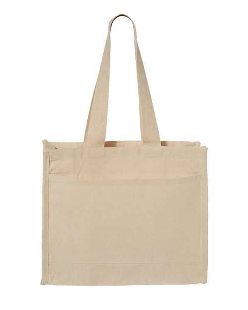 Q-Tees - 14L Tote with Contrast-Color Handles - Q1100