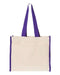 Q-Tees - 14L Tote with Contrast-Color Handles - Q1100