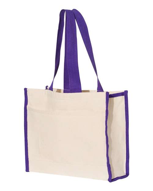 Q-Tees - 14L Tote with Contrast-Color Handles - Q1100