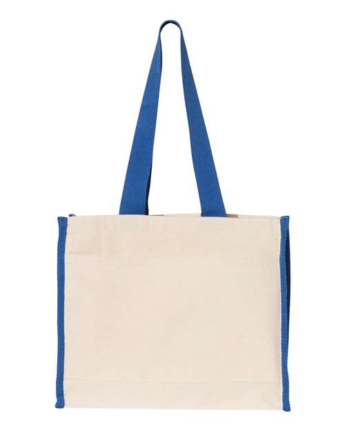 Q-Tees - 14L Tote with Contrast-Color Handles - Q1100