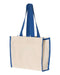 Q-Tees - 14L Tote with Contrast-Color Handles - Q1100