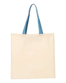 Q-Tees - Economical Tote with Contrast-Color Handles - QTB6000