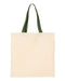 Q-Tees - Economical Tote with Contrast-Color Handles - QTB6000