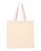 Q-Tees - Economical Tote with Contrast-Color Handles - QTB6000