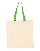 Q-Tees - Economical Tote with Contrast-Color Handles - QTB6000