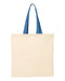 Q-Tees - Economical Tote with Contrast-Color Handles - QTB6000