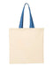 Q-Tees - Economical Tote with Contrast-Color Handles - QTB6000