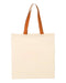 Q-Tees - Economical Tote with Contrast-Color Handles - QTB6000