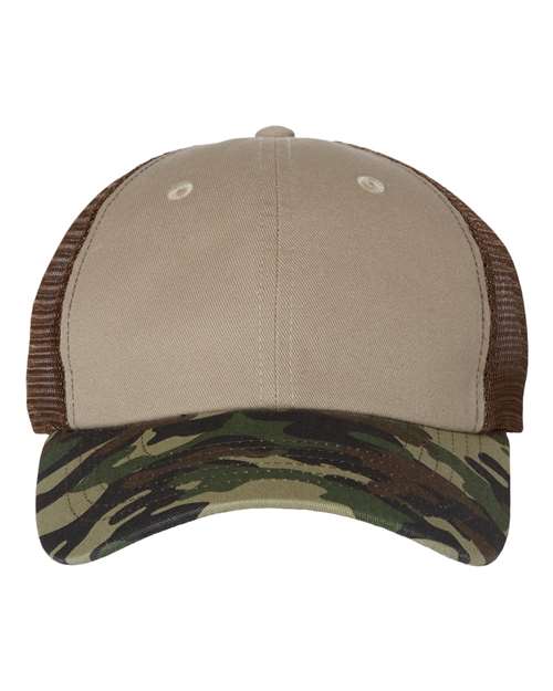 Sportsman - Contrast-Stitch Mesh-Back Cap - 3100