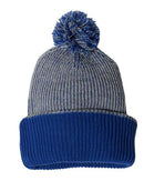 Sportsman - 12" Knit Speckled Pom-Pom Beanie - SP70