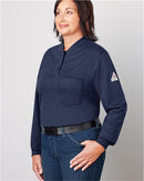 Bulwark - Women's Long Sleeve Tagless Henley Shirt - SEL3