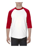 ALSTYLE - Classic Raglan Three-Quarter Sleeve T-Shirt - 1334