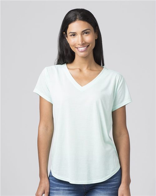 Boxercraft - Women's Snow Heather V-Neck T-Shirt - T34