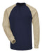 Bulwark - Long Sleeve Color-Block Tagless Henley Shirt - SEL4