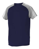 Alleson Athletic - Two Button Henley Baseball Jersey - 5063CH