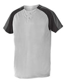 Alleson Athletic - Two Button Henley Baseball Jersey - 5063CH