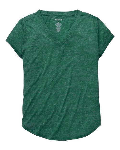 Boxercraft - Women's Snow Heather V-Neck T-Shirt - T34