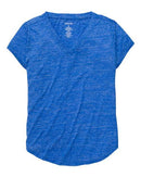 Boxercraft - Girls' Snow Heather V-Neck T-Shirt - YT34