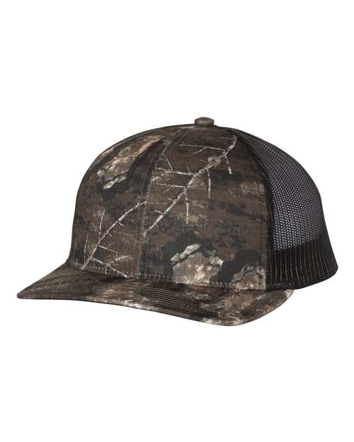 Richardson - Patterned Snapback Trucker Cap - 112P