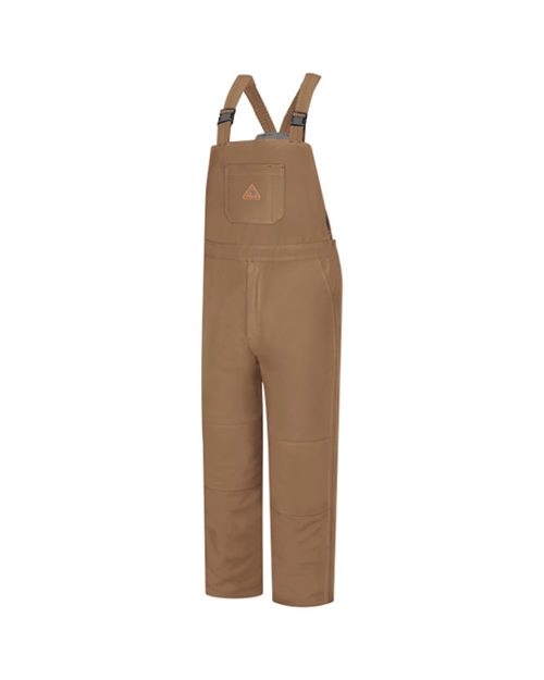 Bulwark - Brown Duck Deluxe Insulated Bib Overall - EXCEL FR® ComforTouch Long Sizes - BLN4L