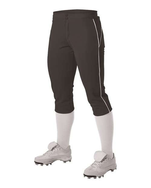 Alleson Athletic - Women's Belted Piped Fastpitch Pants - 625PBW