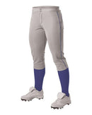 Alleson Athletic - Women's Belted Piped Fastpitch Pants - 625PBW