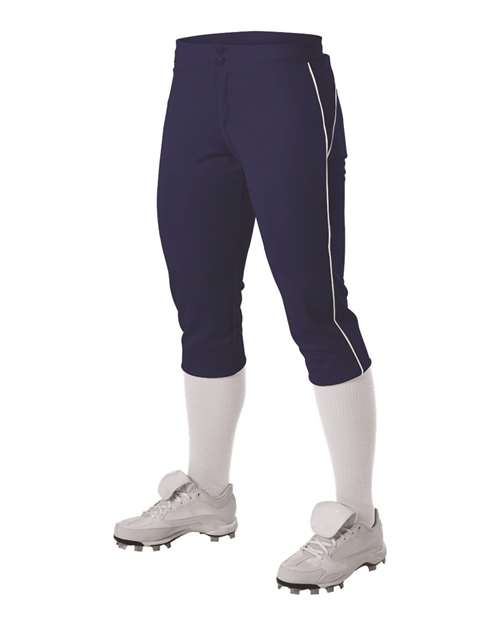 Alleson Athletic - Women's Belted Piped Fastpitch Pants - 625PBW