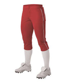 Alleson Athletic - Women's Belted Piped Fastpitch Pants - 625PBW