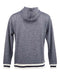 J. America - Peppered Fleece Lapover Hooded Sweatshirt - 8701