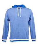 J. America - Peppered Fleece Lapover Hooded Sweatshirt - 8701