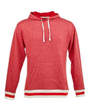 J. America - Peppered Fleece Lapover Hooded Sweatshirt - 8701