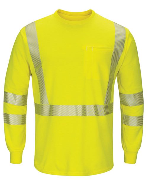 Bulwark - Hi-Visibility Lightweight Long Sleeve T-Shirt - SMK8