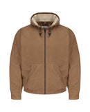 Bulwark - Brown Duck Hooded Jacket - EXCEL FR® ComforTouch® - Long Sizes - JLH4L