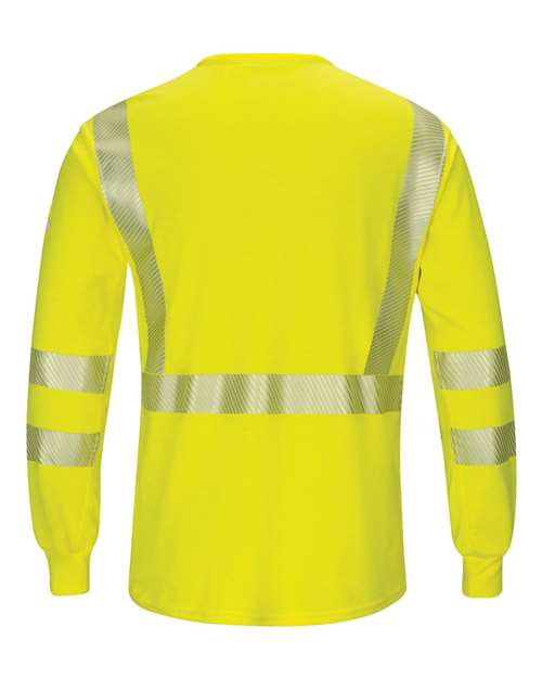 Bulwark - Hi-Visibility Lightweight Long Sleeve T-Shirt - SMK8