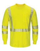 Bulwark - Hi-Visibility Lightweight Long Sleeve T-Shirt - SMK8