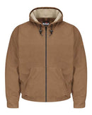 Bulwark - Brown Duck Hooded Jacket - EXCEL FR® ComforTouch® - Long Sizes - JLH4L