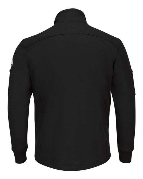 Bulwark - Zip Front Fleece Jacket-Cotton /Spandex Blend - Long Sizes - SEZ2L