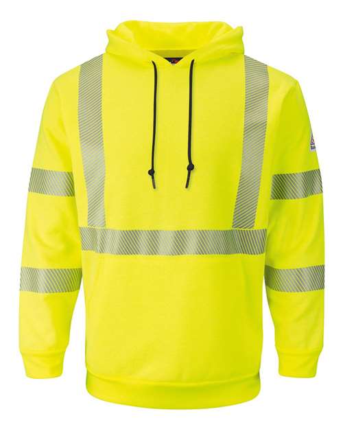 Bulwark - Hi-Visibility Pullover Hooded Fleece Sweatshirt - Long Sizes - SMH4L