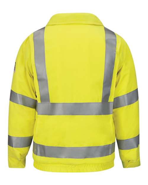 Bulwark - Hi-Visibility Lined Bomber Jacket with Reflective Trim - CoolTouch®2 - Long Sizes - JMJ4L