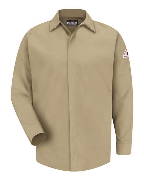 Bulwark - Concealed-Gripper Pocketless Work Shirt - SLS2