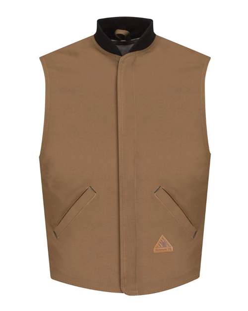 Bulwark - Brown Duck Vest Jacket Liner - EXCEL FR® ComforTouch® - Long Sizes - LLS2L