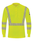 Bulwark - Hi-Visibility Lightweight Long Sleeve Henley - SML4