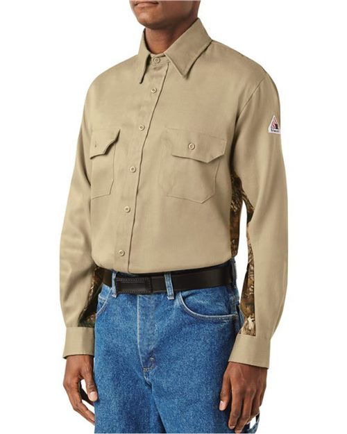 Bulwark - Camo Uniform Shirt - EXCEL FR® ComforTouch® - 6 oz. - Long Sizes - SLU4L