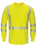 Bulwark - Hi-Visibility Lightweight Long Sleeve T-Shirt - Long Sizes - SMK8L